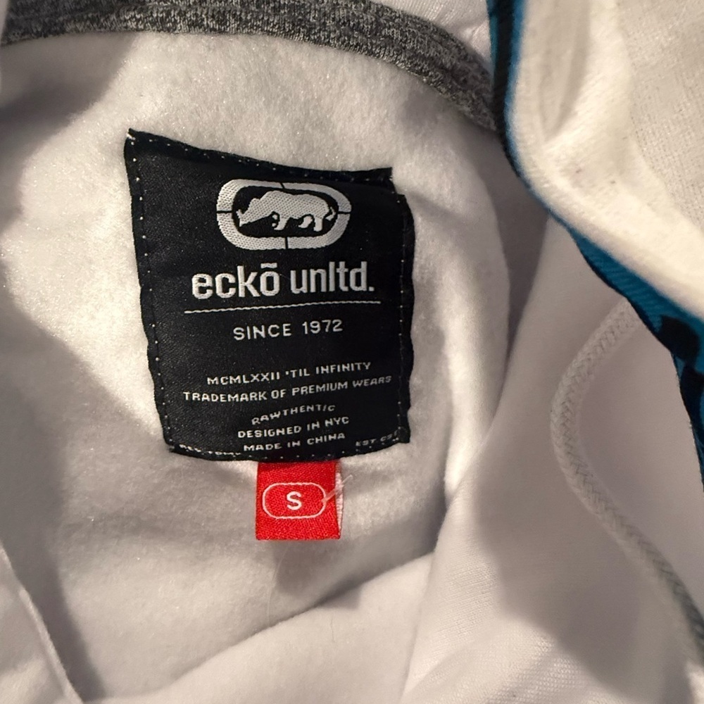 NWOT ECKO UNLTD Gradient Tape Rhino Stripe Pullover Hoodie Size Small - Picture 4 of 6
